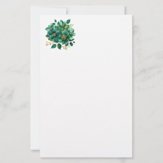 Papeterie Stationery Paper-Floral (Devant)