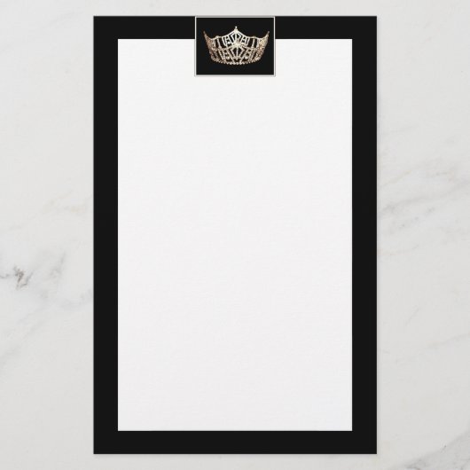 Papeterie Stationery style Crown Borders de Miss America (Devant)