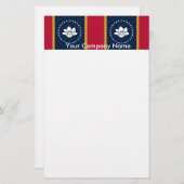 Papeterie Stationery with Flag of Mississippi State, USA (Devant / Derrière)