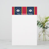 Papeterie Stationery with Flag of Mississippi State, USA (Debout devant)