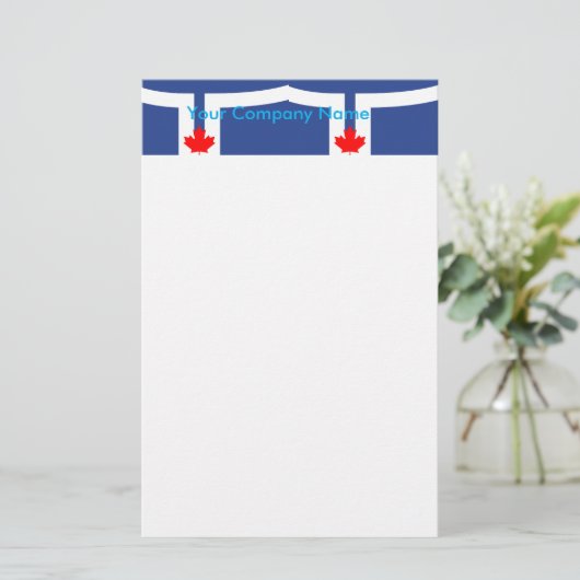 Papeterie Stationery with Flag of Toronto, Canada (Debout devant)