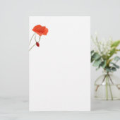 Papeterie Stationery with two poppies (Debout devant)