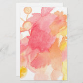 Papeterie Stationnaire abstrait floral (Devant / Derrière)