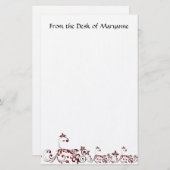 Papeterie Stationnaire fait sur commande élégant (Devant / Derrière)