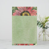 Papeterie Stationnaire personnalisé par aquarelle rouge de (Debout devant)