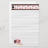 Papeterie Stationnaire rayé par travail de frontière et de (Devant / Derrière)