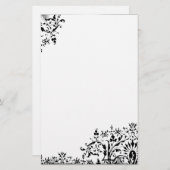 Papeterie Stationnaire romantique de dentelle (Devant / Derrière)