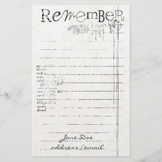 Papeterie Stationniste personnalisée (Devant)