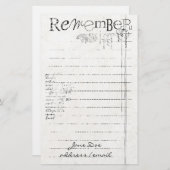 Papeterie Stationniste personnalisée (Devant / Derrière)