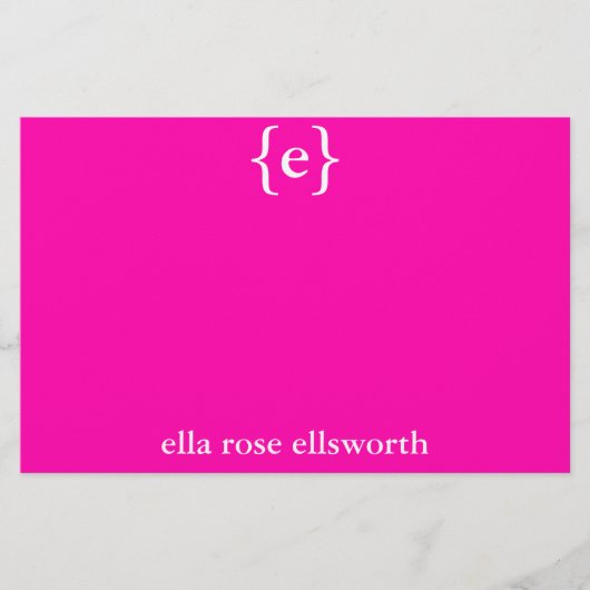 Papeterie Stationniste simple et personnalisée (Devant)