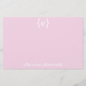 Papeterie Stationniste simple et personnalisée (Devant)