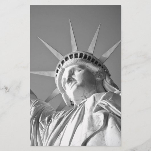 Papeterie Statue blanche noire de la Liberté (Devant)