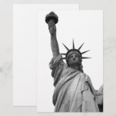 Papeterie Statue de la Liberté noir et blanc (Devant / Derrière)