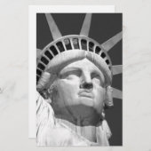 Papeterie Statue de la Liberté noir et blanc (Devant / Derrière)