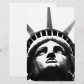 Papeterie Statue noire et blanche de la Liberté (Devant / Derrière)