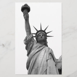 Papeterie Statue noire et blanche de la Liberté
