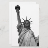 Papeterie Statue noire et blanche de la Liberté (Devant / Derrière)