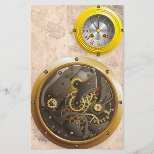 Papeterie Steampunk Uhr (Devant)