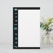 Papeterie Style Crown Stationery de Miss America-Turquoise/W (Debout devant)