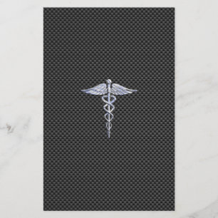 Papeterie Style Médicale de fibre de carbone de symbole de