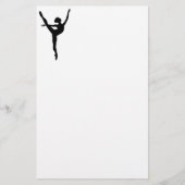 Papeterie Style Noir silhouette ballet danse sentiments fill (Devant)