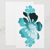 Papeterie Style surf Hibiscus (Devant / Derrière)