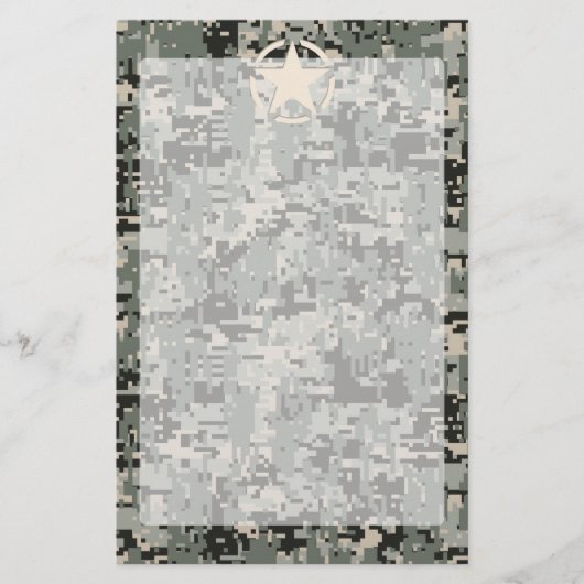 Papeterie Stylo Star sur le Camouflage numérique (Devant)