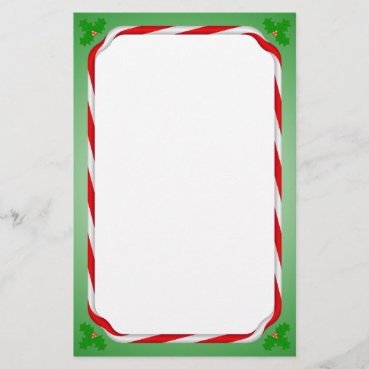 Papeterie Sucre de canne de Noël (Devant)