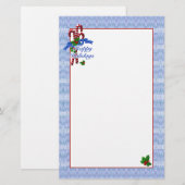 Papeterie Sucre de canne surprise Noël stationnaire (Devant / Derrière)