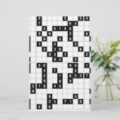 Papeterie sudoku noir blanc (Debout devant)