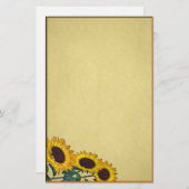 Papeterie Sunflower Grunge (Devant / Derrière)