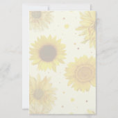 Papeterie Sunflowers Lined Monogram Writing Paper (Dos)