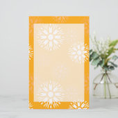 Papeterie Super Orange Daisy Fleur Retro Floral (Debout devant)