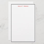 Papeterie Super simplicité Black Red White do-it-yourself ca (Devant / Derrière)