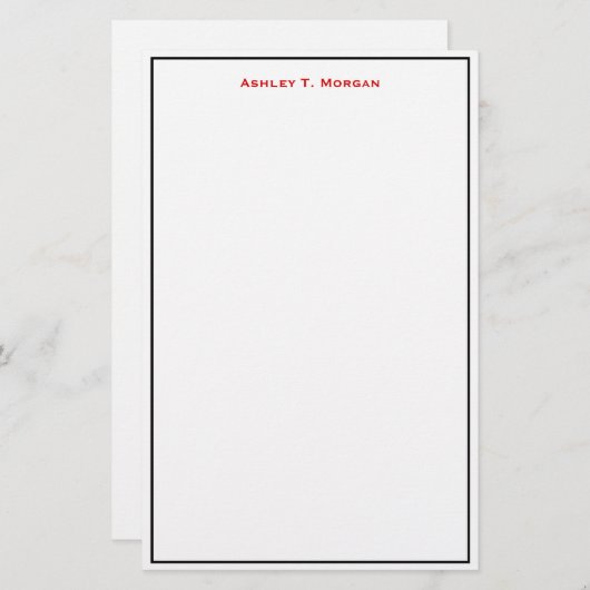 Papeterie Super simplicité Black Red White do-it-yourself ca (Devant / Derrière)