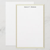 Papeterie Super Simplicité Double Trame Or Avec Personnalisa (Devant / Derrière)