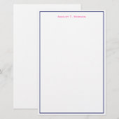 Papeterie Super Simplicité Marine Hot rose blanc do-it-yours (Devant / Derrière)