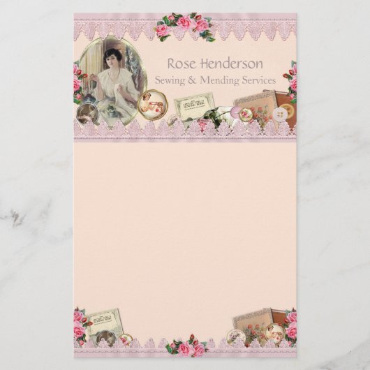 Papeterie Superbe Couture Vintage rose Dusty (Devant)