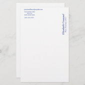 Papeterie Sur Le Côté En-Tête (Devant / Derrière)