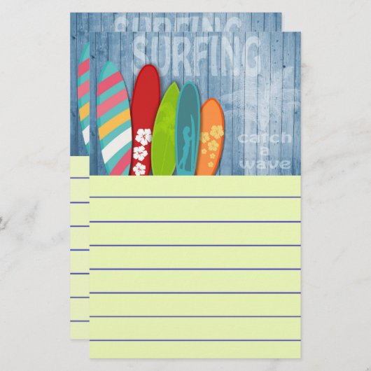Papeterie Surf (Devant / Derrière)