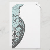 Papeterie Surf bleu fixe (Devant / Derrière)