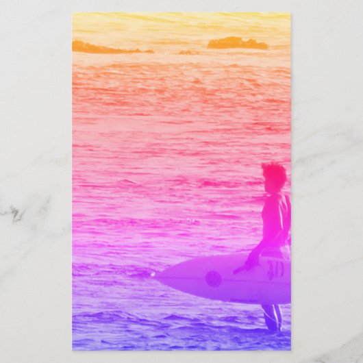 Papeterie Surfeur hawaïen (Dos)