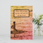 Papeterie Surfeur hawaïen (Debout devant)