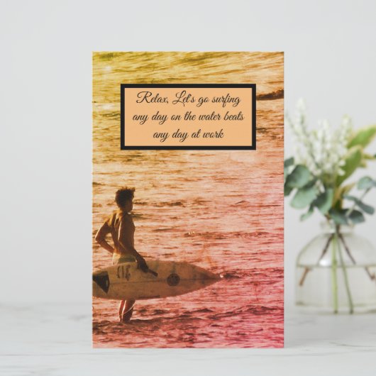 Papeterie Surfeur hawaïen (Debout devant)