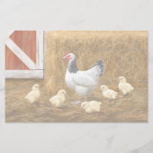 Papeterie Sussex Chicken Mama Hen et Chicks (Dos)