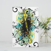 Papeterie Swirl Grunge Clarinet (Debout devant)
