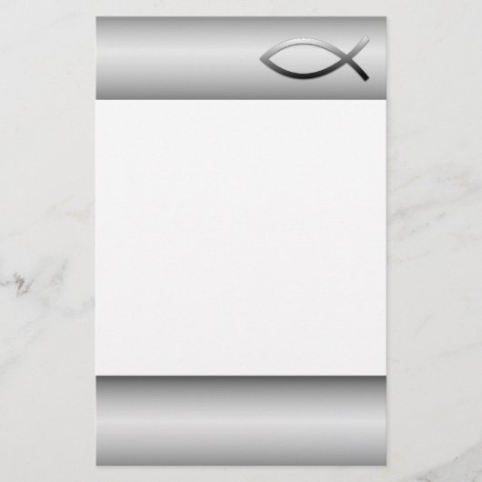 Papeterie Symbole de chrétien de poissons d'Ichthys Jésus (Devant)