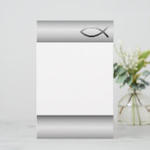 Papeterie Symbole de chrétien de poissons d'Ichthys Jésus (Debout devant)