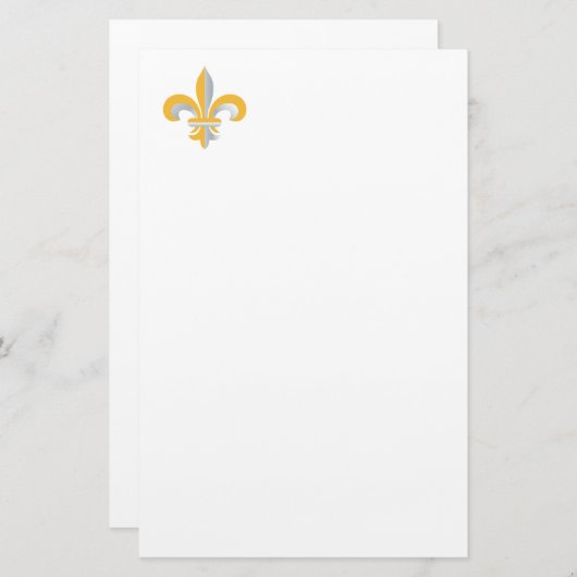 Papeterie Symbole de Fleur de Lis (Devant / Derrière)