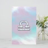 Papeterie Symbole de Libra Zodiac Mère de style perle (Debout devant)